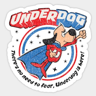 Underdog Is Here Worn Lts Sticker